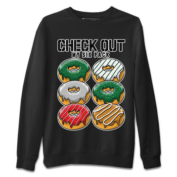 Jordan 4 Pine Green SB Sneaker Match Tees Check Out My Six Pack Sneaker Tees 4s Pine Green Nike SB Sneaker Tees Sneaker Release Shirts Unisex Shirts Black 2