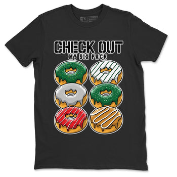 Jordan 4 Pine Green SB Sneaker Match Tees Check Out My Six Pack Sneaker Tees 4s Pine Green Nike SB Sneaker Tees Sneaker Release Shirts Unisex Shirts Black 2
