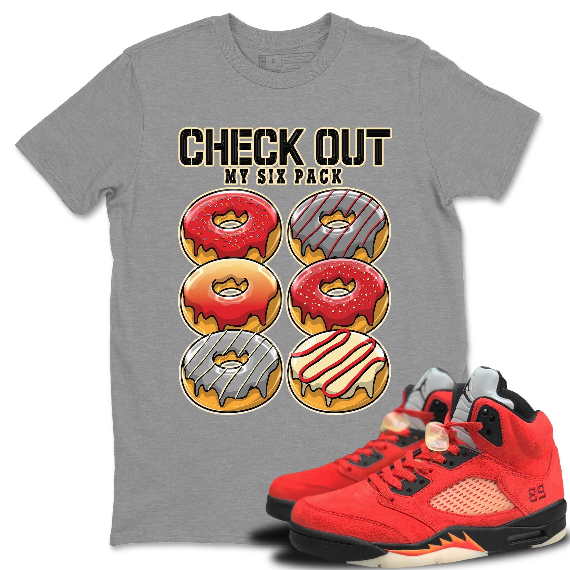 Jordan 5 Mars For Her Sneaker Match Tees Check Out My Six Pack Sneaker Tees Jordan 5 Mars For Her Sneaker Release Tees Unisex Shirts
