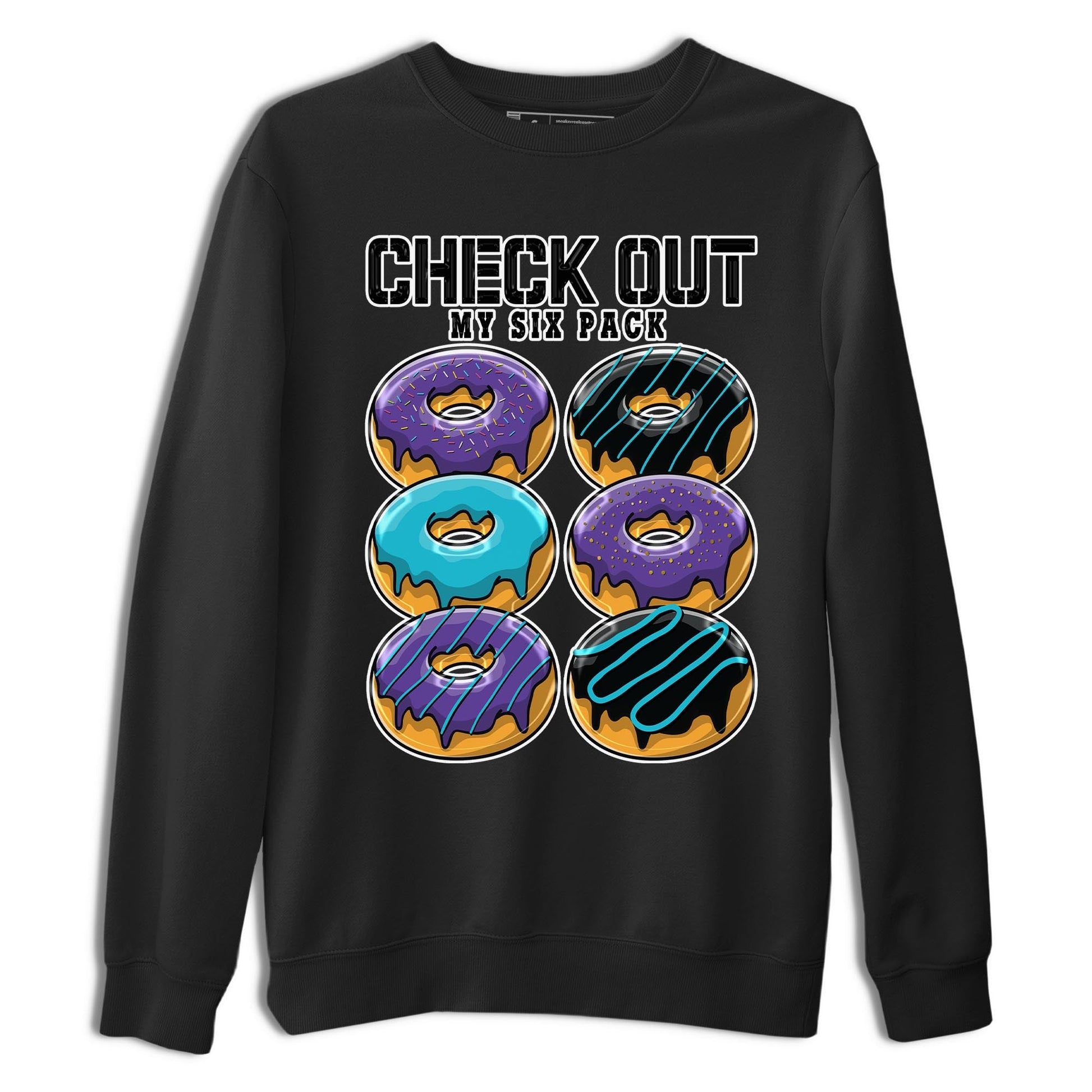 AJ6 Aqua shirt to match jordans Check Out My Six Pack sneaker release tees Air Jordan 6 Aqua SNRT Sneaker Tees Unisex Streetwear Clothing Black 2 T-Shirt