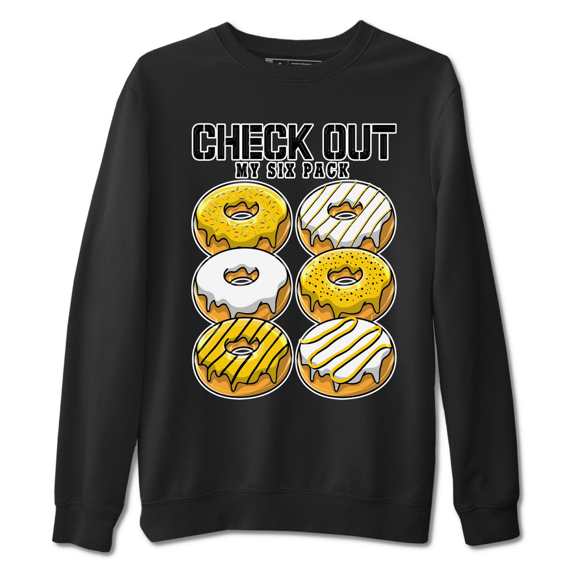 Check Out My Six Pack sneaker match tees to Yellow Ochre 6s street fashion brand for shirts to match Jordans SNRT Sneaker Tees Air Jordan 6 Yellow Ochre unisex t-shirt Black 2 unisex shirt