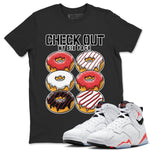 Air Jordan 7 White Infrared shirt to match jordans Check Out My Six Pack sneaker tees White Infrared 7s SNRT Sneaker Release Tees Unisex Black 1 T-Shirt