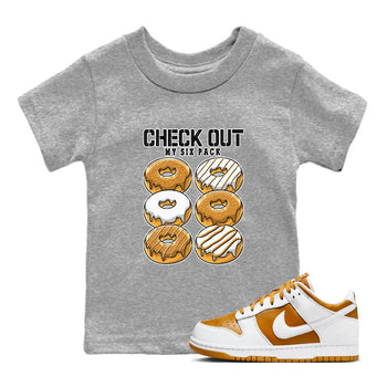 Check Out My Six Pack sneaker match tees to Dark Curry Reverse Curry street fashion brand for shirts to match Jordans SNRT Sneaker Tees Dunk Dark Curry unisex t-shirt Heather Grey 1 youth shirt