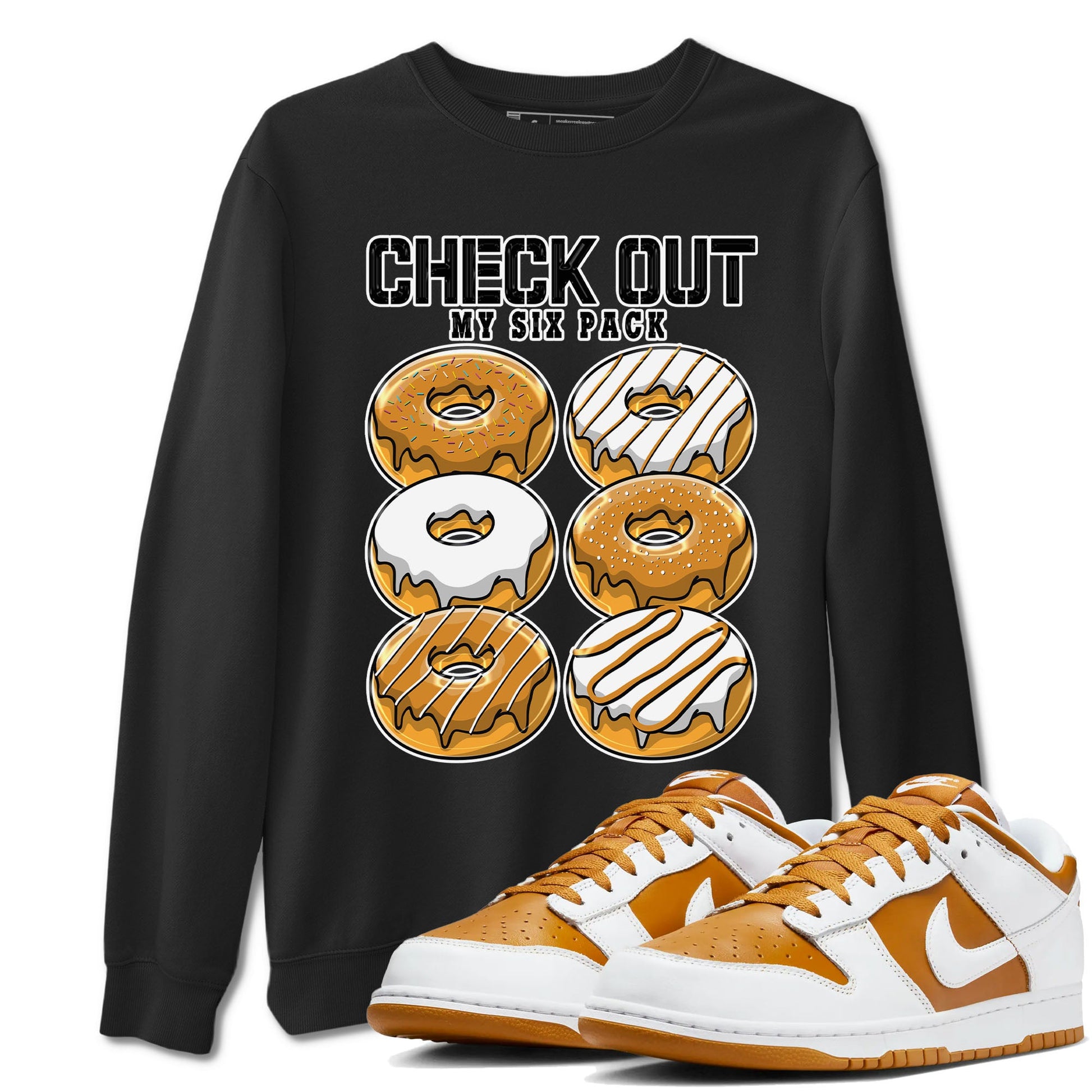 Check Out My Six Pack sneaker match tees to Dark Curry Reverse Curry street fashion brand for shirts to match Jordans SNRT Sneaker Tees Dunk Dark Curry unisex t-shirt Black 1 unisex shirt