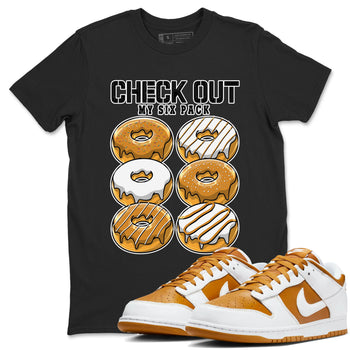 Check Out My Six Pack sneaker match tees to Dark Curry Reverse Curry street fashion brand for shirts to match Jordans SNRT Sneaker Tees Dunk Dark Curry unisex t-shirt Black 1 unisex shirt