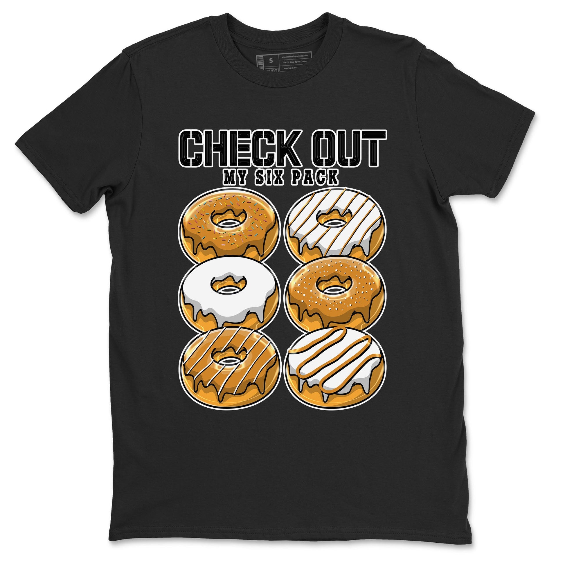 Check Out My Six Pack sneaker match tees to Dark Curry Reverse Curry street fashion brand for shirts to match Jordans SNRT Sneaker Tees Dunk Dark Curry unisex t-shirt Black 2 unisex shirt