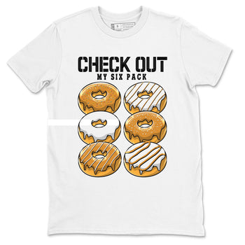 Check Out My Six Pack sneaker match tees to Dark Curry Reverse Curry street fashion brand for shirts to match Jordans SNRT Sneaker Tees Dunk Dark Curry unisex t-shirt White 2 unisex shirt