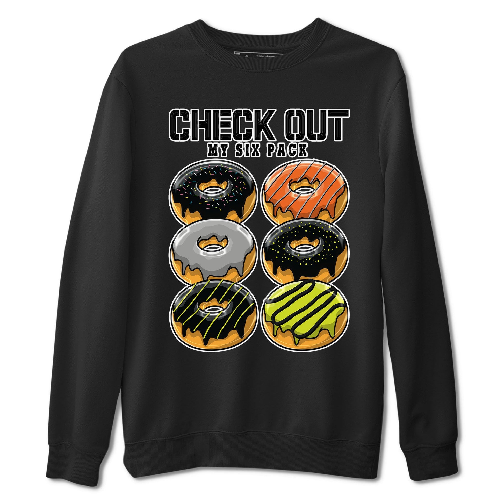 Nike Dunk Mid Premium shirt to match jordans Check Out My Six Pack sneaker tees Nike Dunk Mid Halloween SNRT Sneaker Tees Sneaker Matching Clothing Brand Unisex Sneaker Tee Black 2 T-Shirt
