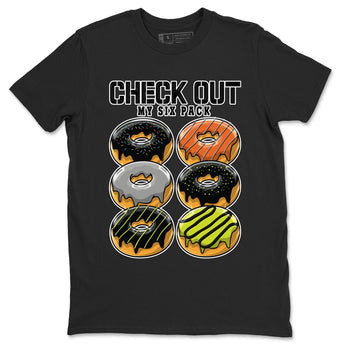 Nike Dunk Mid Premium shirt to match jordans Check Out My Six Pack sneaker tees Nike Dunk Mid Halloween SNRT Sneaker Tees Sneaker Matching Clothing Brand Unisex Sneaker Tee Black 2 T-Shirt