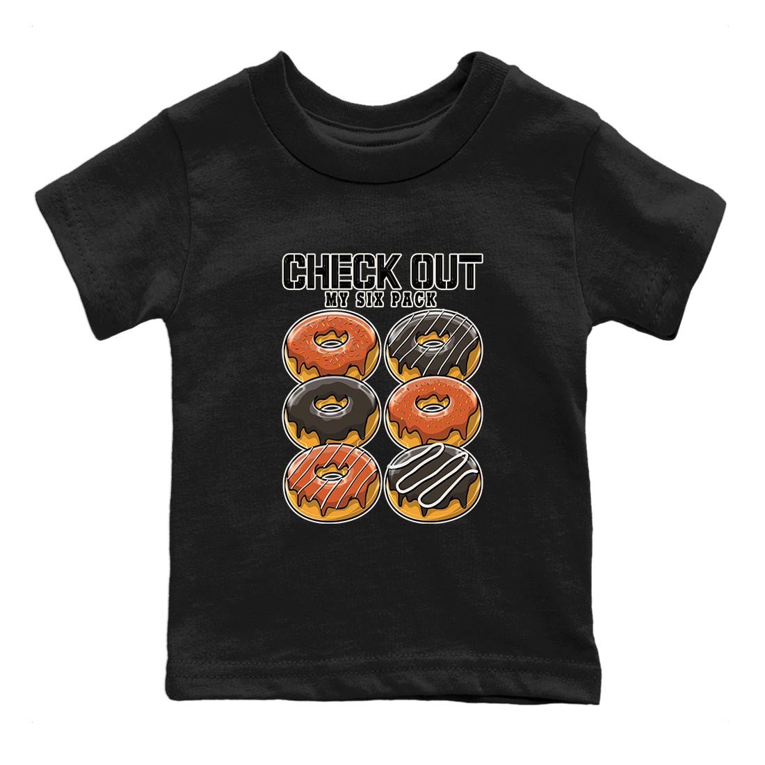 Nike Low Dunk Red Panda shirt to match jordans Check Out My Six Pack sneaker tees Nike Dunk Red Panda SNRT Sneaker Tees Baby Toddler Black 2 T-Shirt