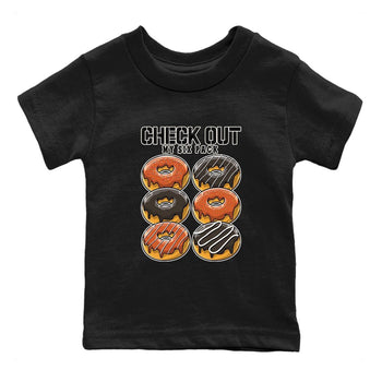 Nike Low Dunk Red Panda shirt to match jordans Check Out My Six Pack sneaker tees Nike Dunk Red Panda SNRT Sneaker Tees Baby Toddler Black 2 T-Shirt