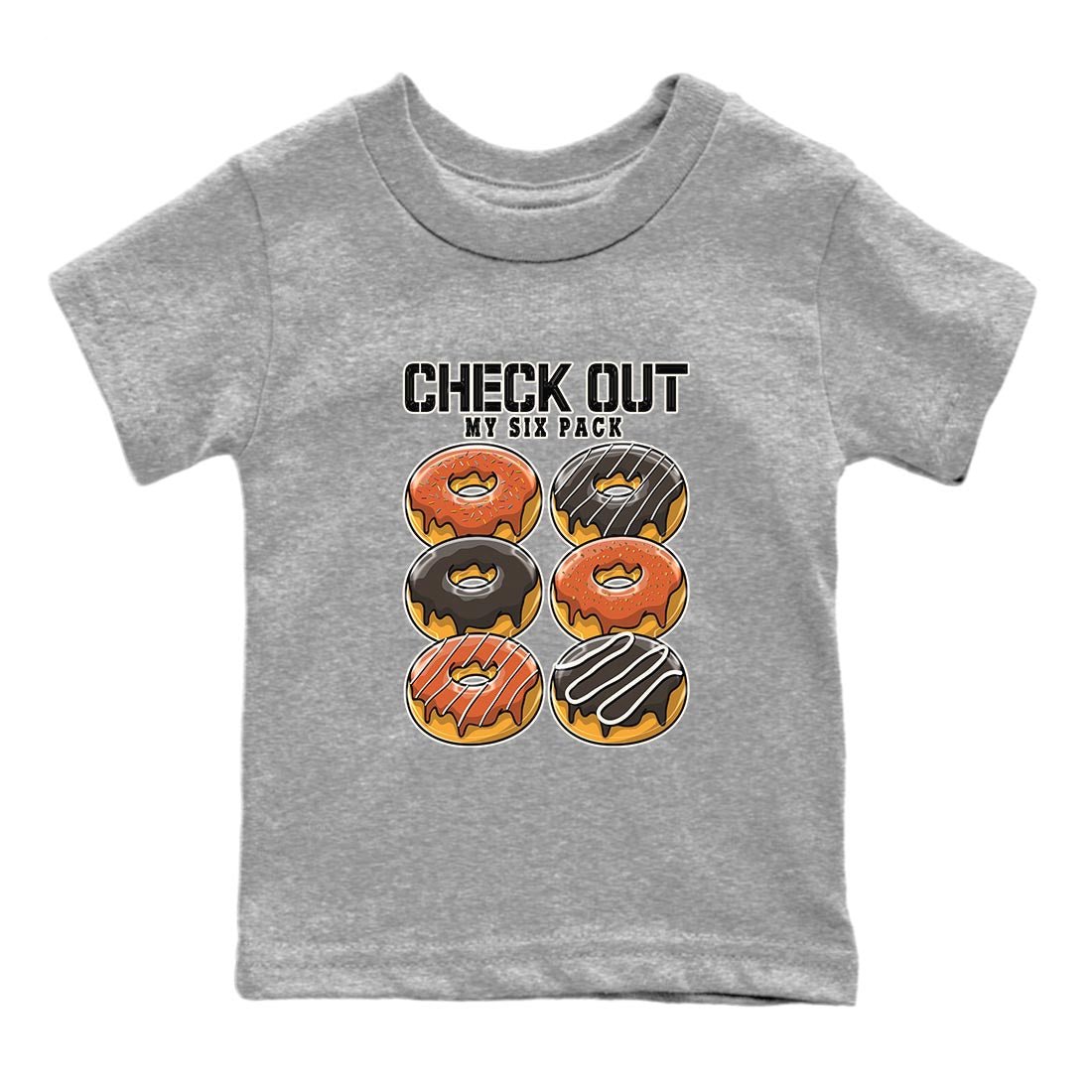 Nike Low Dunk Red Panda shirt to match jordans Check Out My Six Pack sneaker tees Nike Dunk Red Panda SNRT Sneaker Tees Baby Toddler Heather Grey 2 T-Shirt