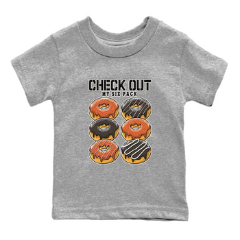 Nike Low Dunk Red Panda shirt to match jordans Check Out My Six Pack sneaker tees Nike Dunk Red Panda SNRT Sneaker Tees Baby Toddler Heather Grey 2 T-Shirt