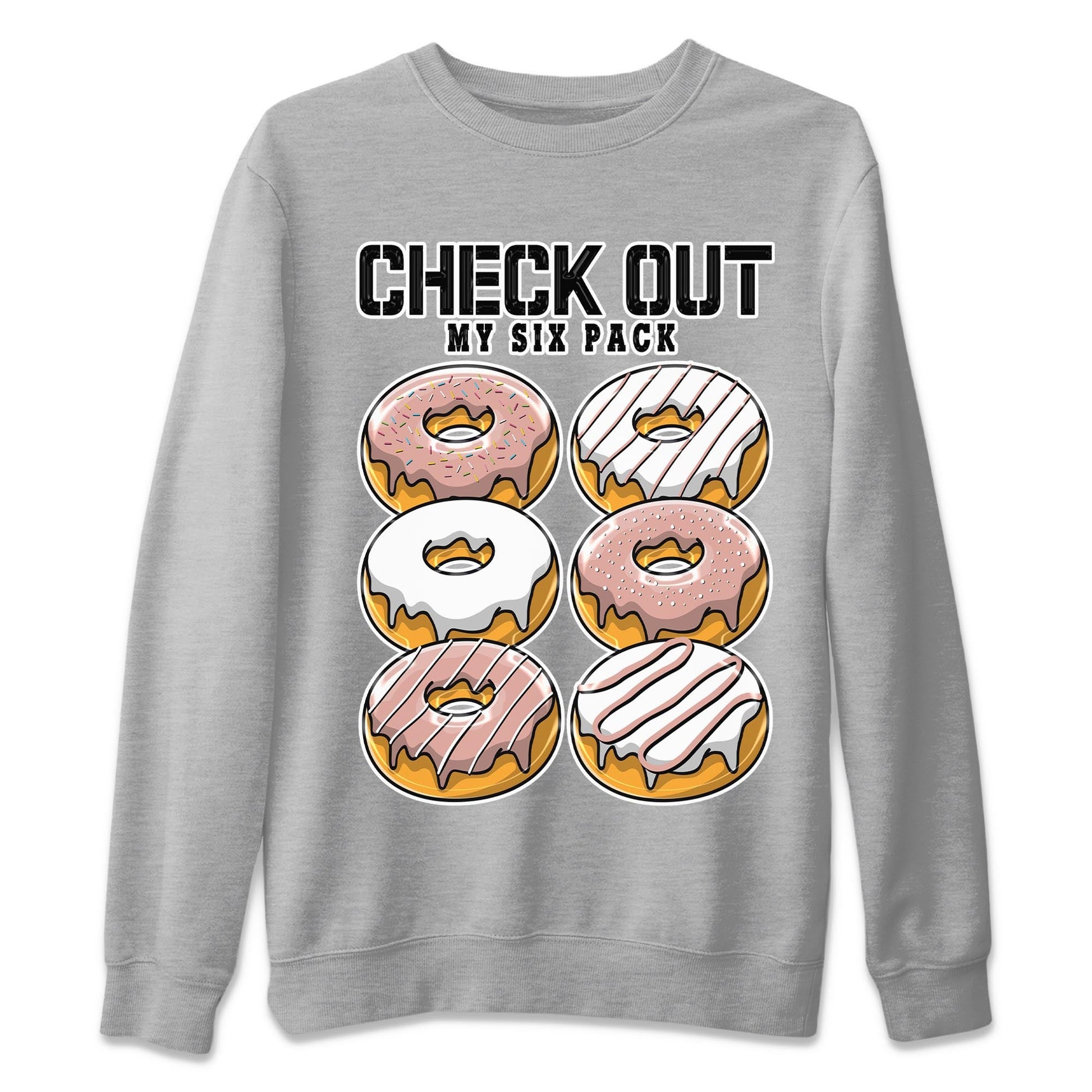 Nike Dunks Low Rose Whisper shirt to match jordans Check Out My Six Pack sneaker tees Nike Dunk Rose Whisper SNRT Sneaker Release Tees Unisex Heather Grey 2 T-Shirt