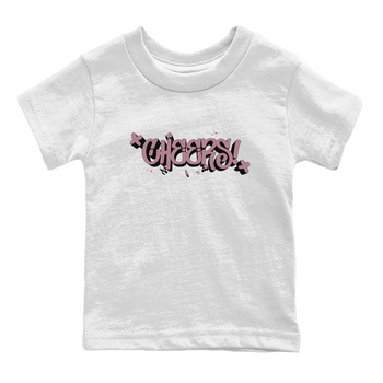 Air Jordan 1 Mauve shirt to match jordans Cheers sneaker tees AJ1 Mauve SNRT Sneaker Tees Sneaker Matching Clothing Brand Baby Toddler White 2 T-Shirt