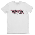 Air Jordan 1 Mauve shirt to match jordans Cheers sneaker tees AJ1 Mauve SNRT Sneaker Tees Sneaker Matching Clothing Brand Unisex Sneaker Tee White 2 T-Shirt