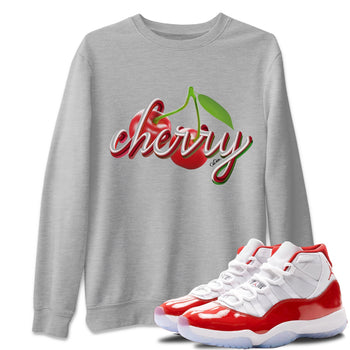 Jordan 11 Cherry Sneaker Match Tees Cherry Sneaker Tees Jordan 11 Cherry Sneaker Release Tees Unisex Shirts