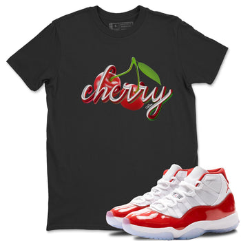 Jordan 11 Cherry Sneaker Match Tees Cherry Sneaker Tees Jordan 11 Cherry Sneaker Release Tees Unisex Shirts