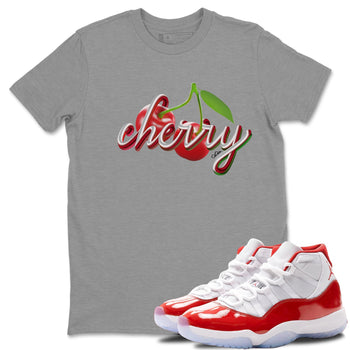 Jordan 11 Cherry Sneaker Match Tees Cherry Sneaker Tees Jordan 11 Cherry Sneaker Release Tees Unisex Shirts