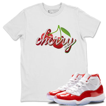Jordan 11 Cherry Sneaker Match Tees Cherry Sneaker Tees Jordan 11 Cherry Sneaker Release Tees Unisex Shirts