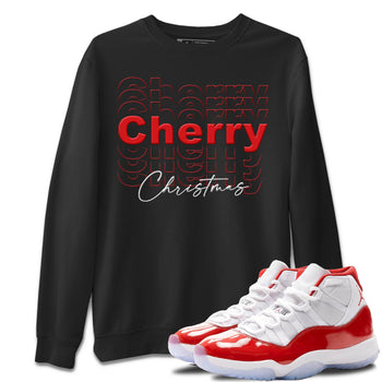 Jordan 11 Cherry Sneaker Match Tees Cherry Christmas Sneaker Tees Jordan 11 Cherry Sneaker Release Tees Unisex Shirts