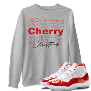 Jordan 11 Cherry Sneaker Match Tees Cherry Christmas Sneaker Tees Jordan 11 Cherry Sneaker Release Tees Unisex Shirts