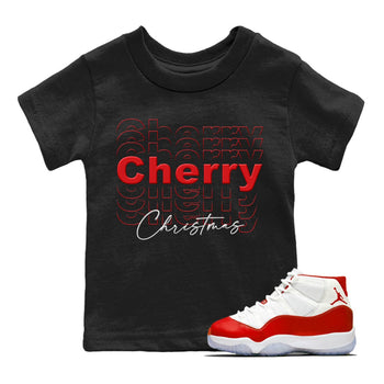 Jordan 11 Cherry Sneaker Match Tees Cherry Christmas Sneaker Tees Jordan 11 Cherry Sneaker Release Tees Kids Shirts