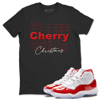Jordan 11 Cherry Sneaker Match Tees Cherry Christmas Sneaker Tees Jordan 11 Cherry Sneaker Release Tees Unisex Shirts
