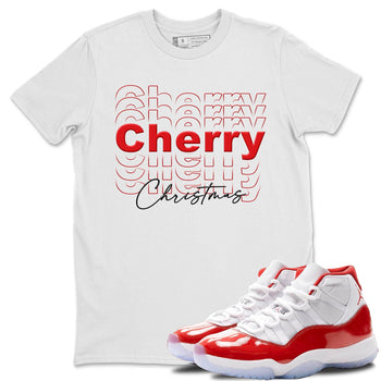 Jordan 11 Cherry Sneaker Match Tees Cherry Christmas Sneaker Tees Jordan 11 Cherry Sneaker Release Tees Unisex Shirts