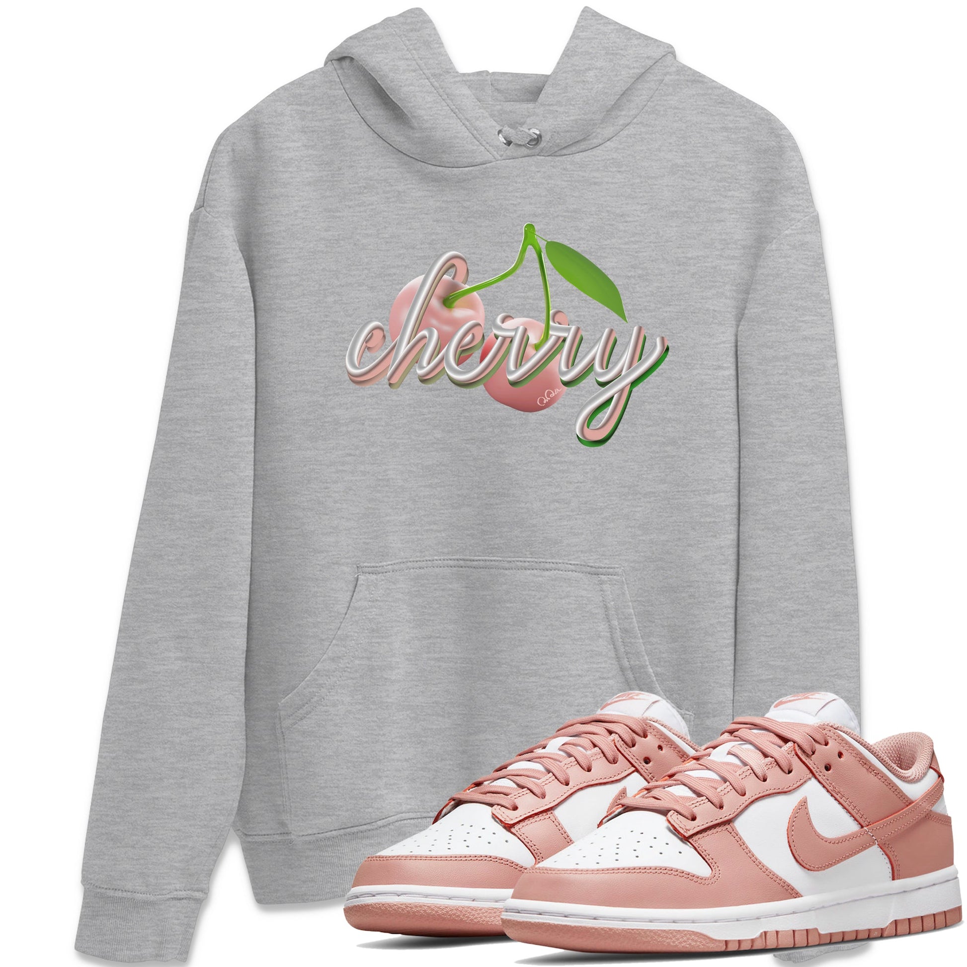 Dunk Rose Whisper shirt to match jordans Cherry sneaker tees Nike Dunk LowRose Whisper SNRT Sneaker Release Tees Unisex Heather Grey 1 T-Shirt