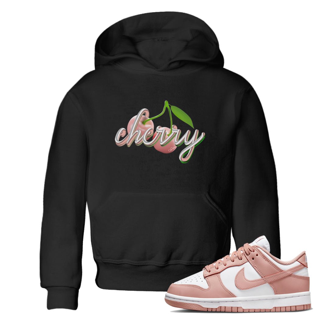 Dunk Rose Whisper shirt to match jordans Cherry sneaker tees Nike Dunk LowRose Whisper SNRT Sneaker Release Tees Baby Toddler Black 1 T-Shirt