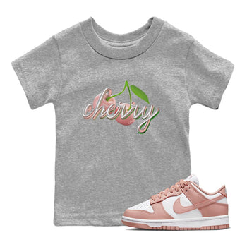 Dunk Rose Whisper shirt to match jordans Cherry sneaker tees Nike Dunk LowRose Whisper SNRT Sneaker Release Tees Baby Toddler Heather Grey 1 T-Shirt
