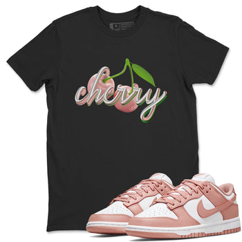 Dunk Rose Whisper shirt to match jordans Cherry sneaker tees Nike Dunk LowRose Whisper SNRT Sneaker Release Tees Unisex Black 1 T-Shirt