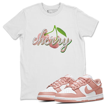 Dunk Rose Whisper shirt to match jordans Cherry sneaker tees Nike Dunk LowRose Whisper SNRT Sneaker Release Tees Unisex White 1 T-Shirt