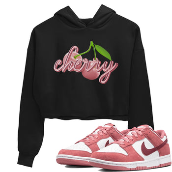 Dunk Valentines Day 2024 shirt to match jordans Cherry sneaker tees Dunk Happy Valentines Day 2024 SNRT Sneaker Release Tees Black 1 Crop T-Shirt
