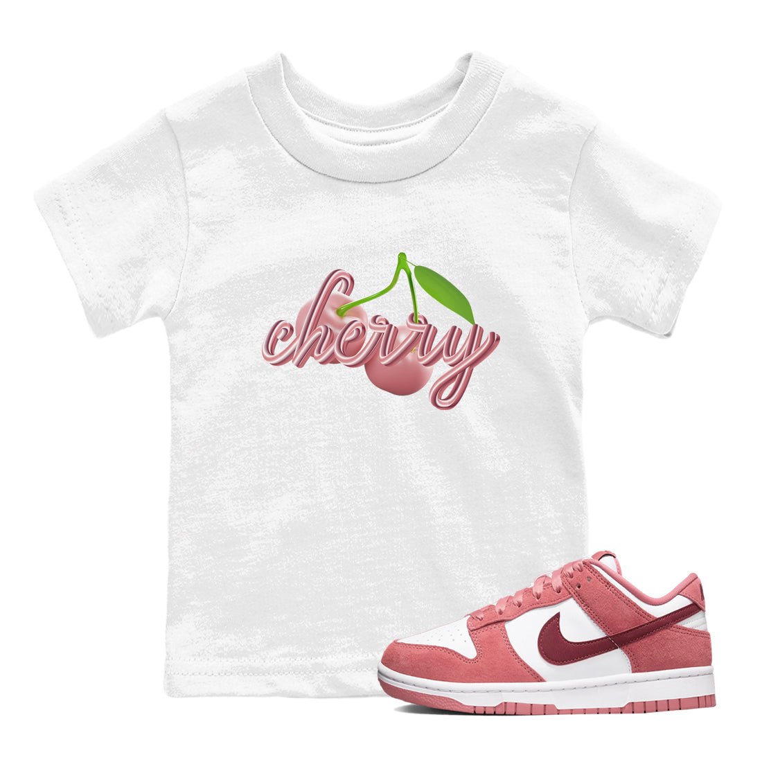 Dunk Valentines Day 2024 shirt to match jordans Cherry sneaker tees Dunk Happy Valentines Day 2024 SNRT Sneaker Release Tees Baby Toddler White 1 T-Shirt