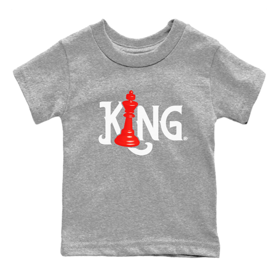 12s Cherry shirt to match jordans Chess King sneaker tees AJ12 Retro Cherry SNRT sneaker release tees baby toddler Heather Grey 2 cotton Shirt