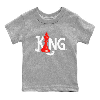 12s Cherry shirt to match jordans Chess King sneaker tees AJ12 Retro Cherry SNRT sneaker release tees baby toddler Heather Grey 2 cotton Shirt