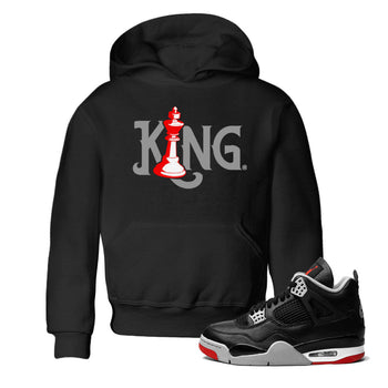 Air Jordan 4 Bred Reimagined shirt to match jordans Chess King sneaker shirts AJ4 Bred Reimagined SNRT Sneaker Tees baby toddler Black 1 cotton Shirt
