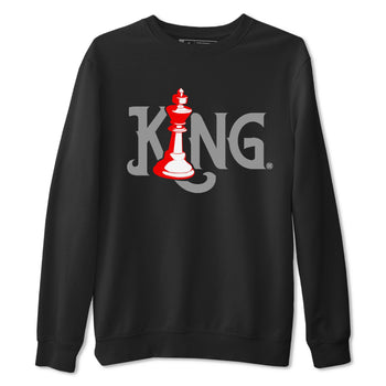 Air Jordan 4 Bred Reimagined shirt to match jordans Chess King sneaker shirts AJ4 Bred Reimagined SNRT Sneaker Tees unisex crew neck cotton Black 2 crew neck shirt