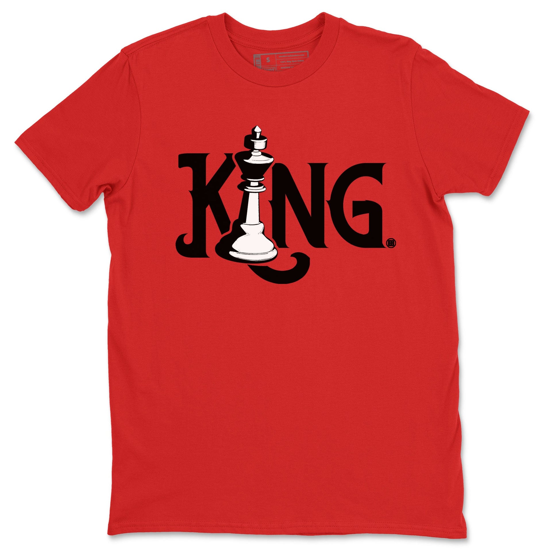Air Jordan 4 Bred Reimagined shirt to match jordans Chess King sneaker shirts AJ4 Bred Reimagined SNRT Sneaker Tees unisex crew neck cotton Red 2 crew neck shirt