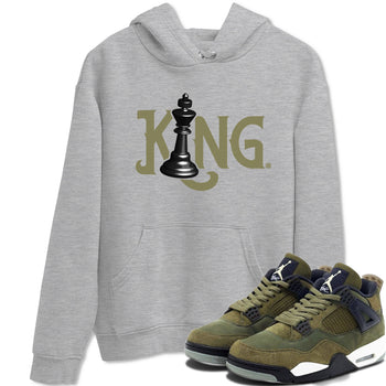 Air Jordan 4 Medium Olive shirt to match jordans Chess King sneaker tees 4s Medium Olive SNRT Sneaker Tees Unisex Streetwear Clothing Heather Grey 1 T-Shirt