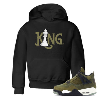 Air Jordan 4 Medium Olive shirt to match jordans Chess King sneaker tees 4s Medium Olive SNRT Sneaker Tees Baby Toddler Black 1 T-Shirt