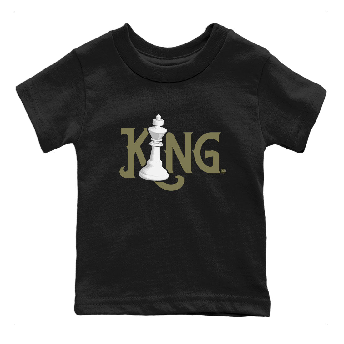 Air Jordan 4 Medium Olive shirt to match jordans Chess King sneaker tees 4s Medium Olive SNRT Sneaker Tees Baby Toddler Black 2 T-Shirt