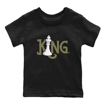 Air Jordan 4 Medium Olive shirt to match jordans Chess King sneaker tees 4s Medium Olive SNRT Sneaker Tees Baby Toddler Black 2 T-Shirt