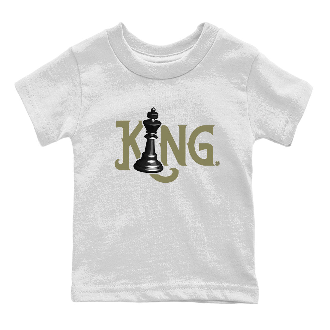 Air Jordan 4 Medium Olive shirt to match jordans Chess King sneaker tees 4s Medium Olive SNRT Sneaker Tees Baby Toddler White 2 T-Shirt