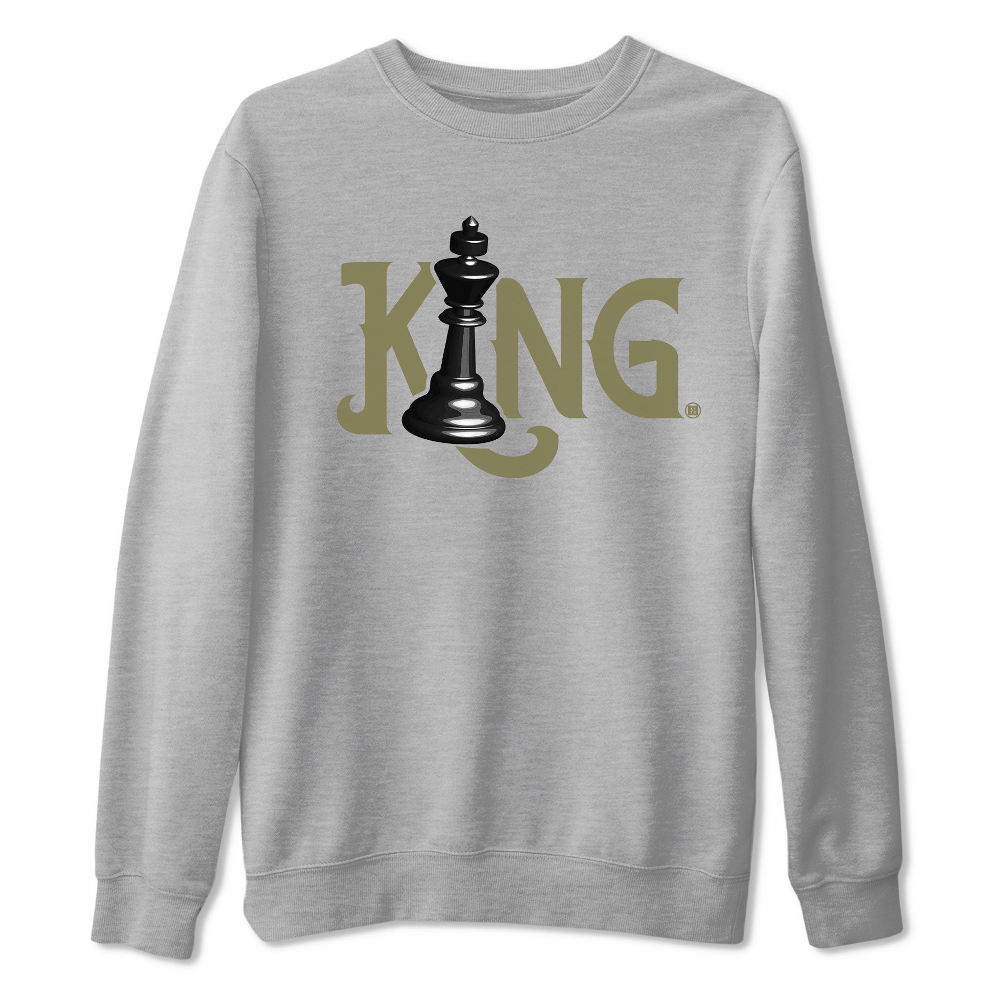 Air Jordan 4 Medium Olive shirt to match jordans Chess King sneaker tees 4s Medium Olive SNRT Sneaker Tees Unisex Streetwear Clothing Heather Grey 2 T-Shirt
