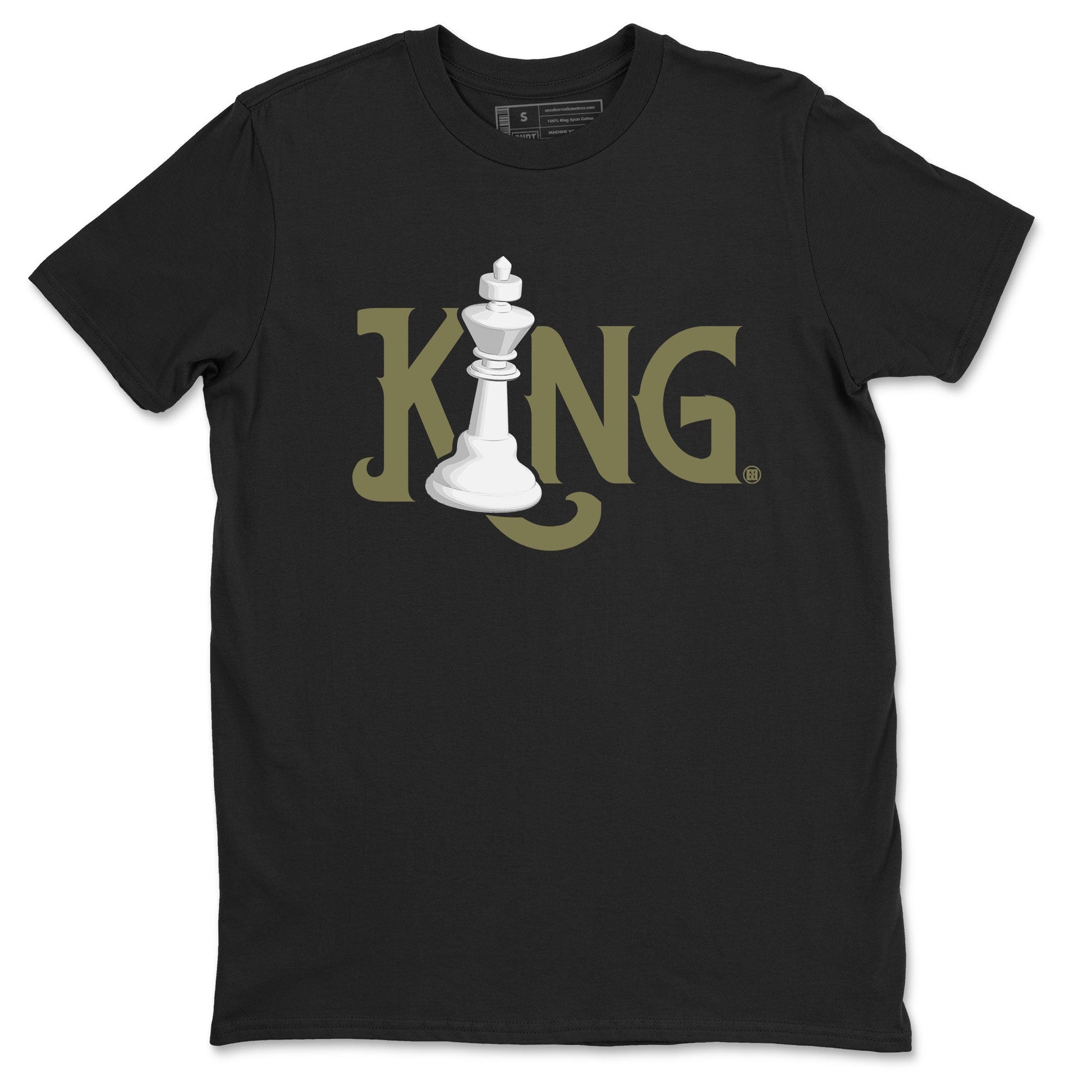 Air Jordan 4 Medium Olive shirt to match jordans Chess King sneaker tees 4s Medium Olive SNRT Sneaker Tees Unisex Streetwear Clothing Black 2 T-Shirt