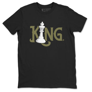 Air Jordan 4 Medium Olive shirt to match jordans Chess King sneaker tees 4s Medium Olive SNRT Sneaker Tees Unisex Streetwear Clothing Black 2 T-Shirt