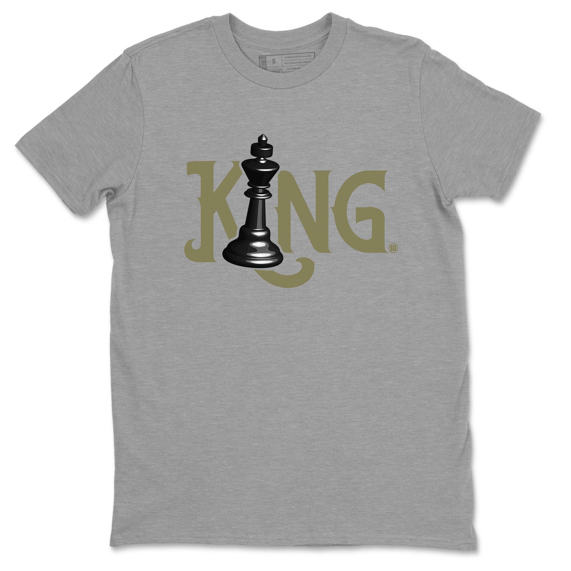 Air Jordan 4 Medium Olive shirt to match jordans Chess King sneaker tees 4s Medium Olive SNRT Sneaker Tees Unisex Streetwear Clothing Heather Grey 2 T-Shirt